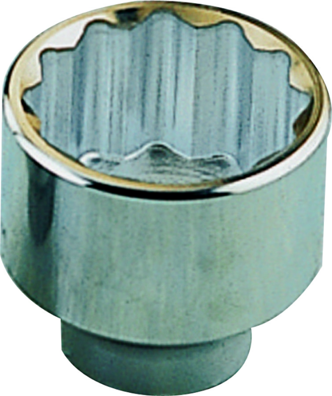 MT-SS6032 Drive Socket, 1 in Socket, 3/4 in Drive, 12-Point, Chrome Vanadium Steel, Chrome